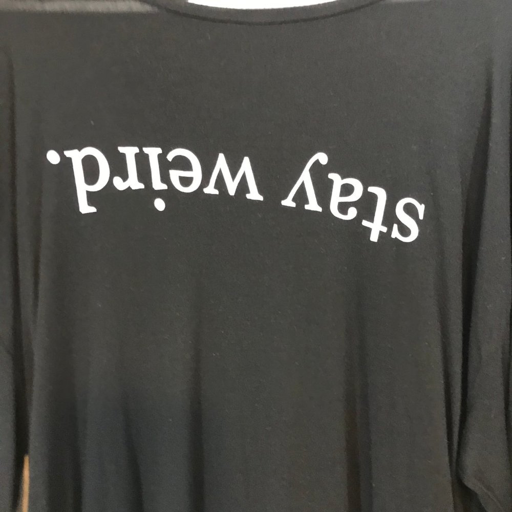 Brandy Melville Burnout Long Sleeve Tee Size OS - Picture 2 of 4